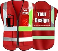 Vista 13 de YOWESHOP El chaleco reflectante de la seguridad de la alta visibilidad modifica el uniforme al aire libre del trabajo