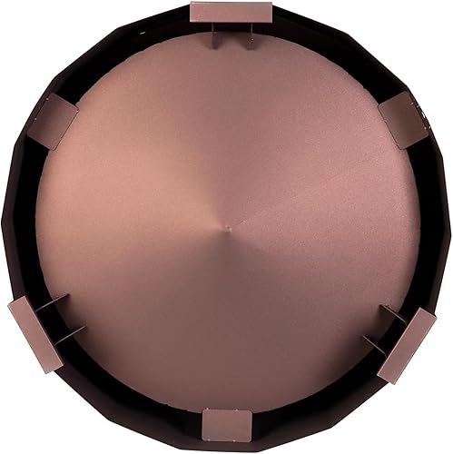 Miniatura 8 de Flash Furniture Titus - Chimenea de grado comercial sin humo para quemar leña al aire libre acabado bronce 27 pulgadas portátil cubierta impermeable