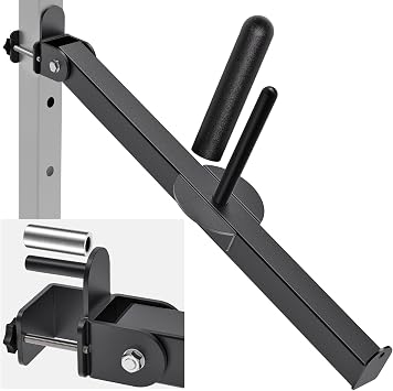 Belt Squat Attachment for 2" x 2" Power Rack with 5/8" or 1" Holes, Landmine Belt Squat Machine, Compatible with 1" & 2" Weight Plates, Home Gym Squat Rack Accessories for Strength Training