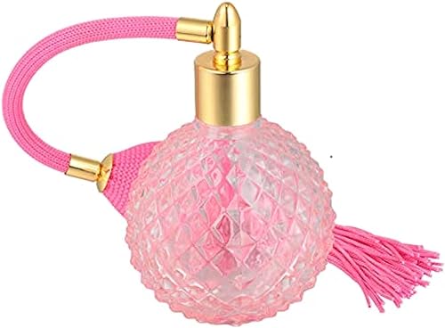 Miniatura 5 de DYYSTORE Botella de spray de perfume recargable vacía de vidrio de 3.4 fl oz, spray de perfume recargable vintage botella de vidrio vacía atomizador