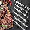 imarku Knife Set, 20-Piece High Carbon Japanese Stainless Steel Knife Sets for Kitchen with Block and 2 Pull-away Steak Knife Block Set, Ultra Sharp Kitchen Knife Set with Sharpener Dishwasher Safe