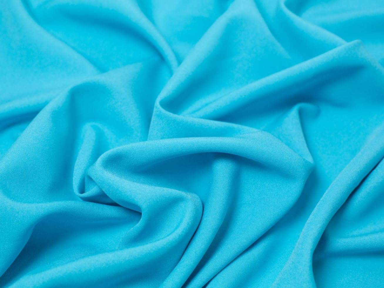 Minerva Turquoise Burlington Polyester Suiting Fabric - Per Metre