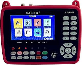 ST-5150 DVB-S/S2/C/T2 Combo Satellite TV Finder Meter MPEG-2 /MPEG-4 H.265 Supports QPSK, 8PSK, 16QAM, 64QAM, 256QAM with Compass