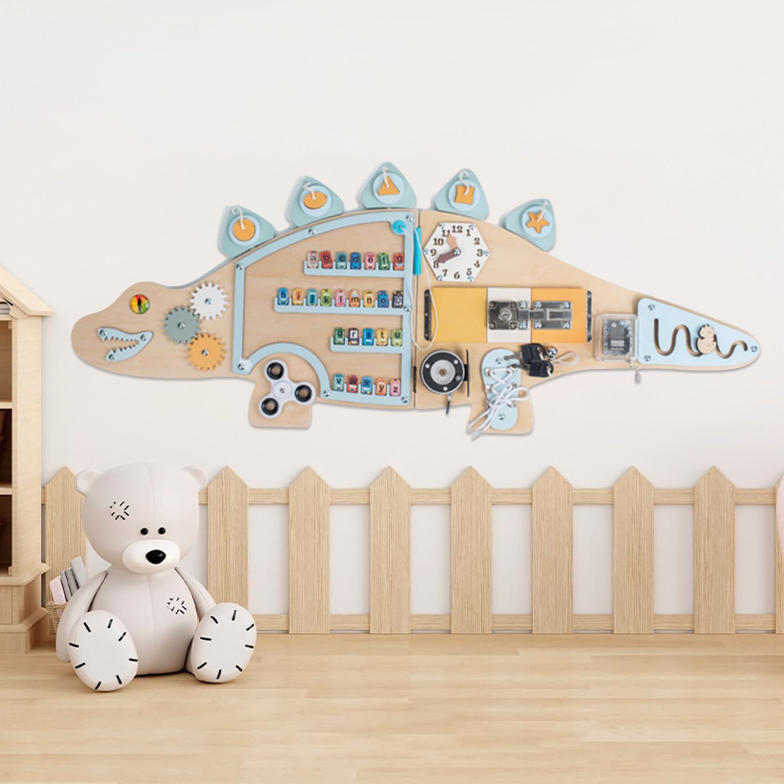 Sensoryczny Panel Ścienny dla Dzieci Edukacyjna Zabawka z Kształtem | Sensoryczna Ściana Panelowa Dla Chłopców Dziewczynek Rodziny Domu Salonu Sypialni Klasy Przedszkola