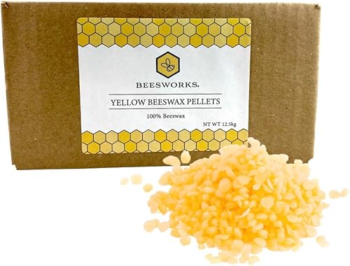 Miniatura 9 de Beesworks Gránulos de Cera de Abeja Amarilla (5 lb) A Granel 100% Pura, Grado Cosmético, Cera de Abeja Triple Filtrada para Cuidado de la Piel