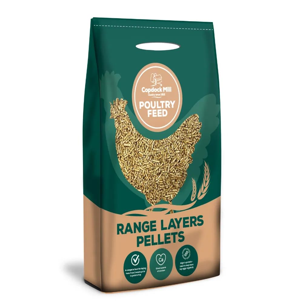Copdock Mill Range Layers Pellets Chicken Feed 5kg – Food for Hens and Laying Poultry, Ducks, Geese, Bantams – 100% Natural Pellets