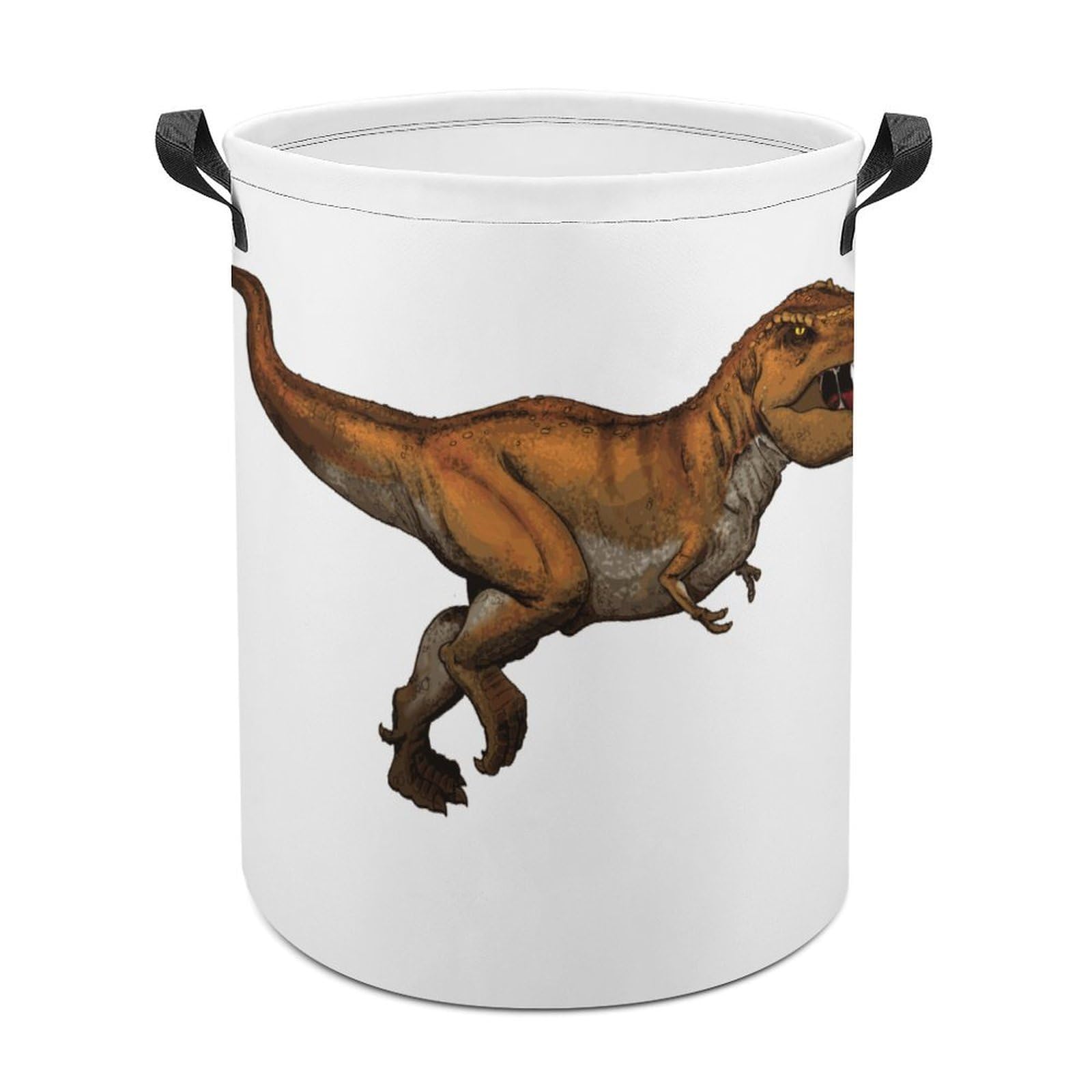 Lyfthologen Laundry Hamper, Walking Dinosaurs Laundry Basket, Washing Basket with Handle