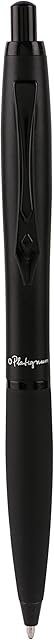 Platignum No. 9 Black Ball Point Pen with Blue Ink in Gift Box (Black Ink Refill Included) [Pack of 1] Ref: 50388