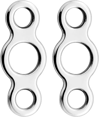 AMYSPORTS Line Connector Solid Ring Fishing High Strength Jigging Ring Stainless Lure Remover Solid Rings Fishing Saltwater Freshwater 25pcs 350lbs