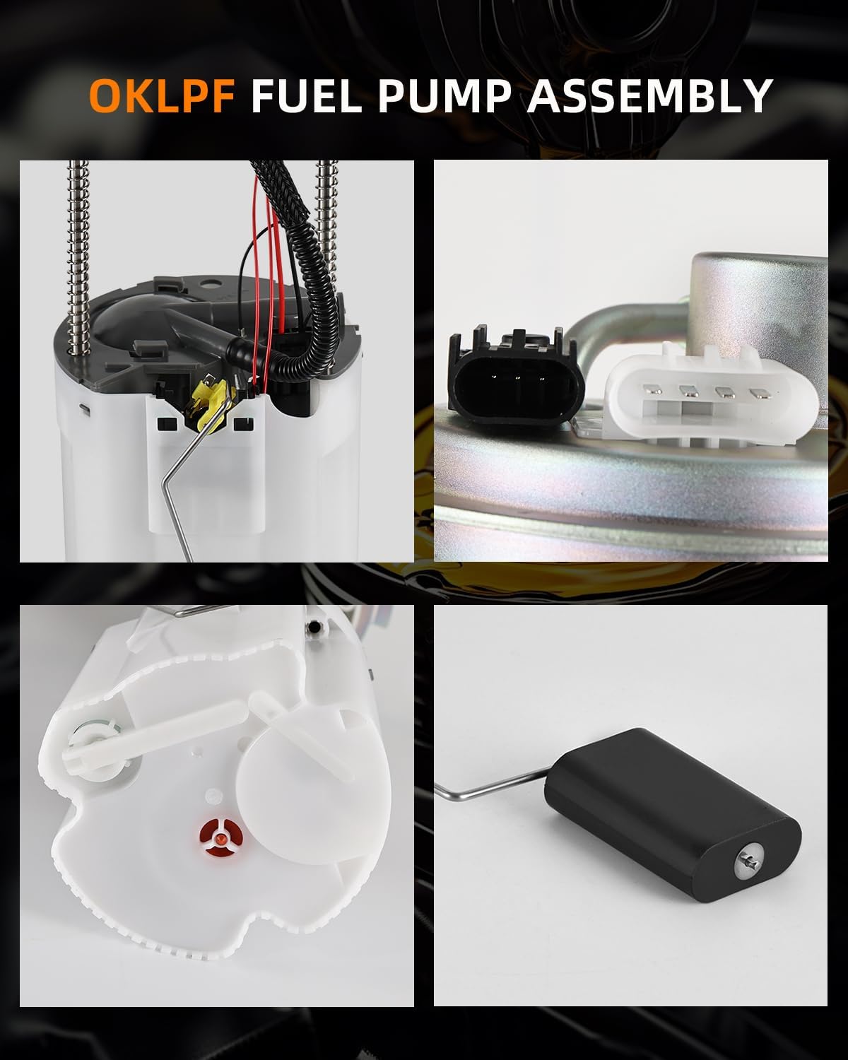 OKLPF Electric Fuel Pump Module Assembly E4005M Compatible With 2009-2013 Chevy Silverado 1500 GMC Sierra 1500 V8 4.8L 5.3L 6.2L,2009 Silverado 1500 Sierra 1500 V8 6.0L,2012 Yukon XL 1500