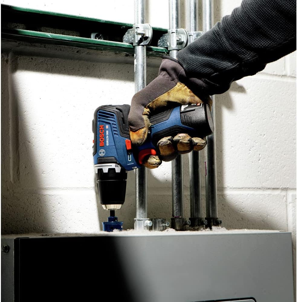 Bosch GSR12V-300B22-RT 12V Max EC Brushless Lithium-Ion 3/8 in. Cordless Drill Driver Kit (2 Ah) (Renewed)