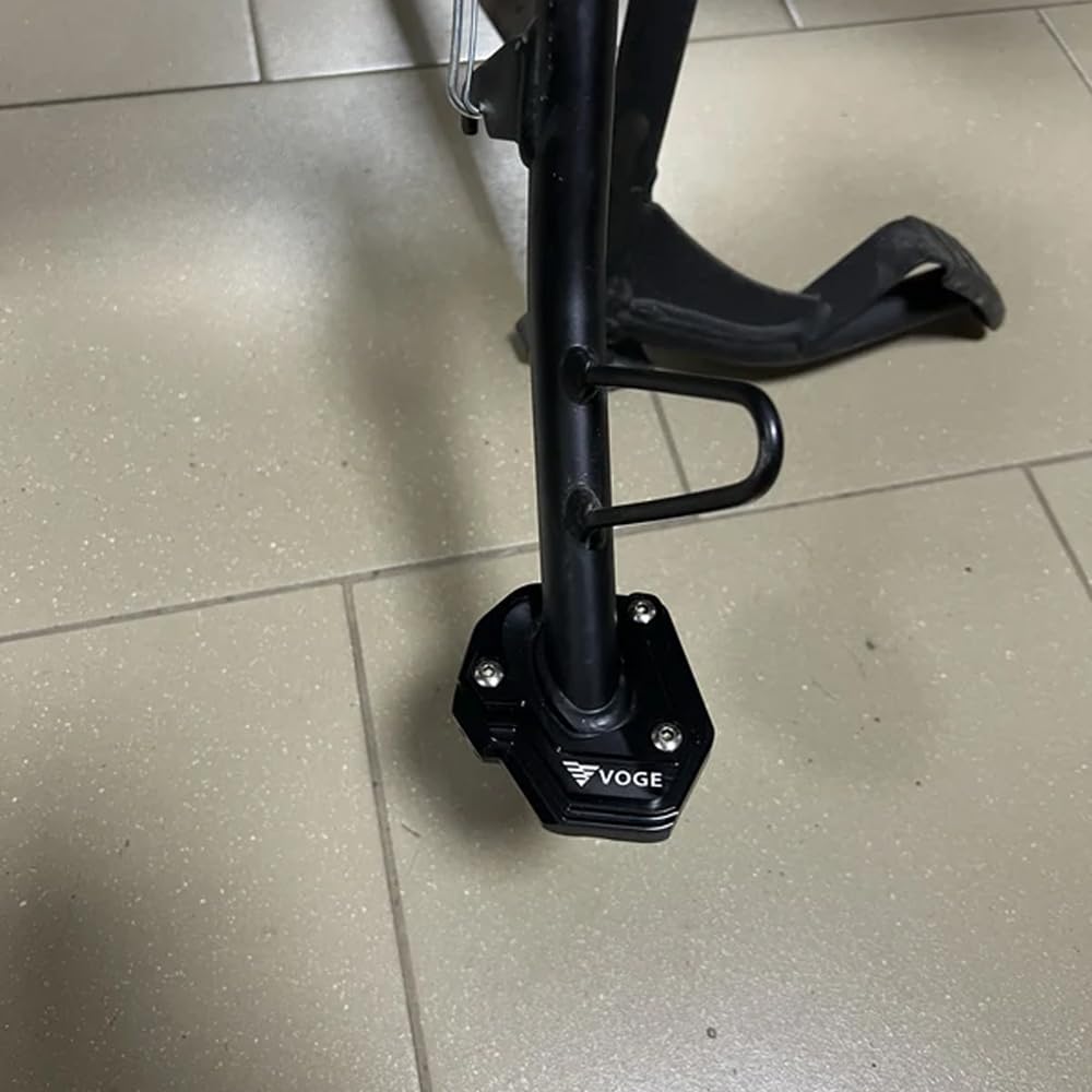 Per Voge 900 DSX 500 525 625 900 DSX 900DSX 625DSX 525DSX DSX900 2023 2024 2025 2026, piastra di estensione per cavalletto laterale per moto, pad di supporto allargato per cavalletto, accessori (nero)