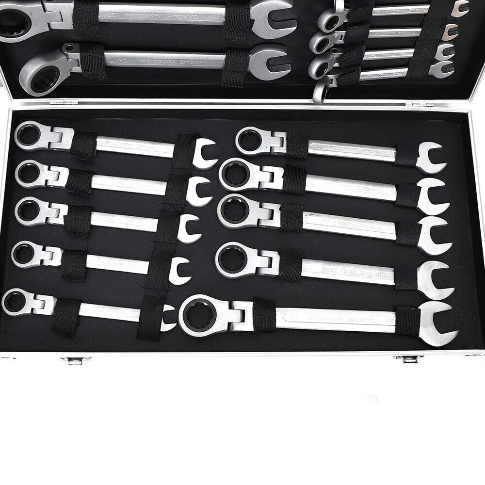 22-częściowy zestaw kluczy płasko-oczkowych 6-32 mm, 6-32 mm