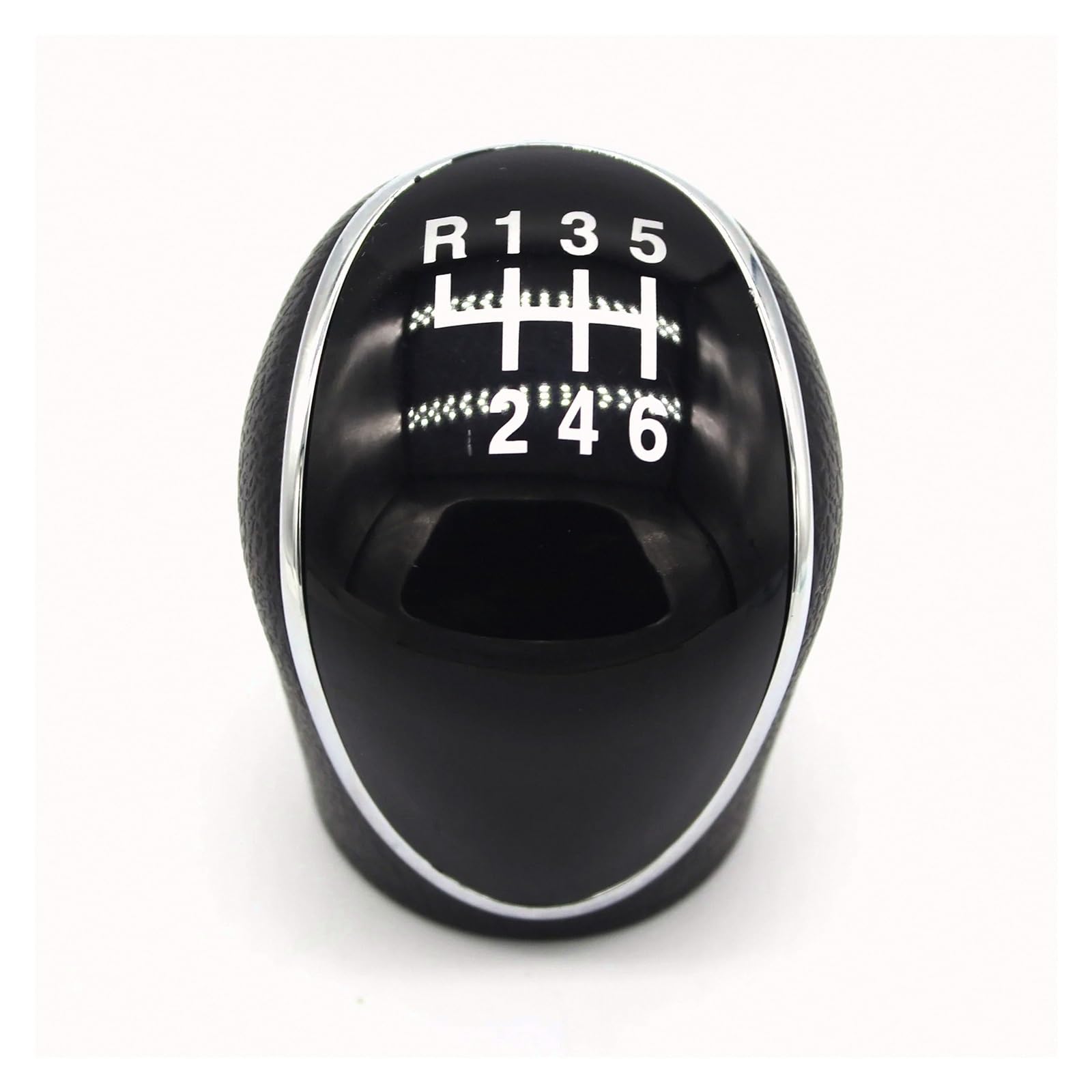 Htvtkrfgrl Black 6Th Gear Knob Only Gear Knob Manual 6-Speed For Hyundai For Ix35 Abs Black/Silver Stylish Gear Shift 1Pc(Black 6Th Gear)