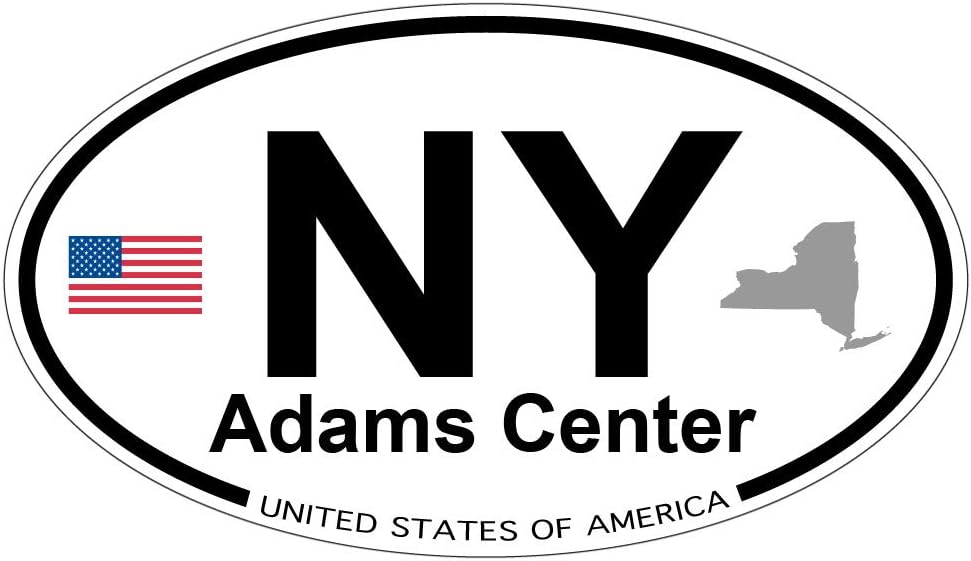 US Decal, Inc. Adams Center, New York Oval Home & Kitchen
