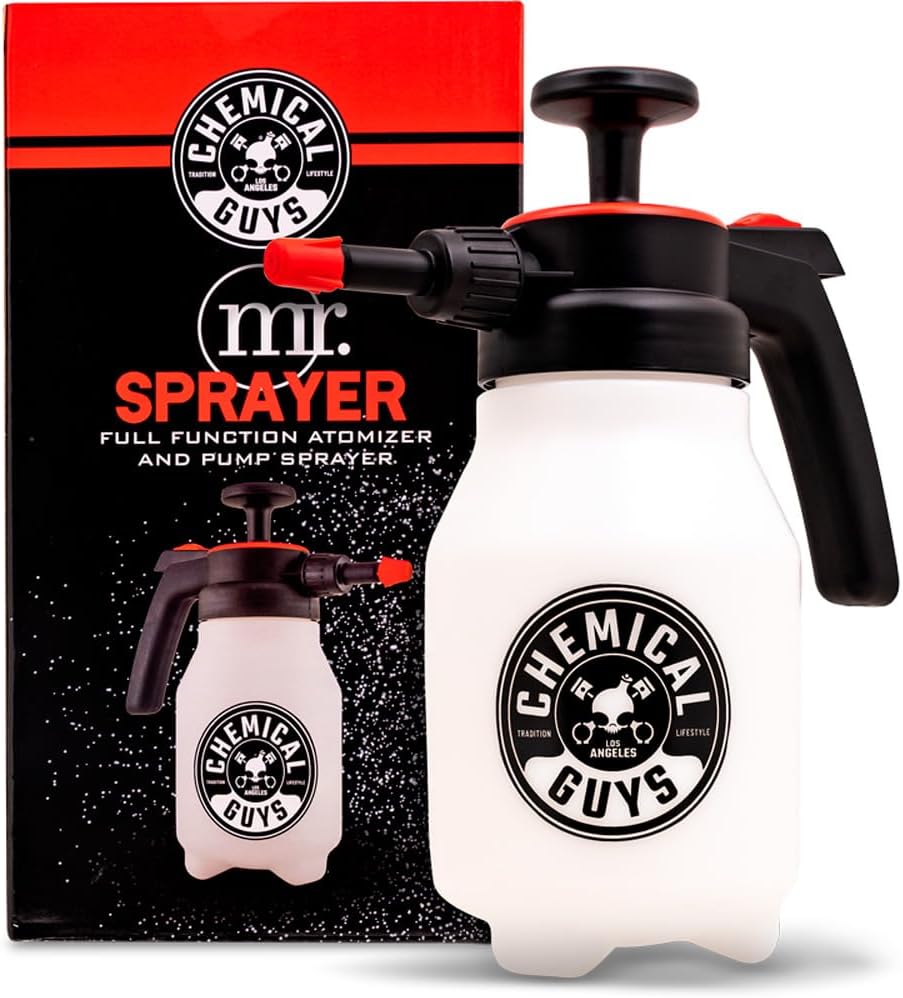 Chemical Guys Mr. Sprayer 50oz Professional Pump Sprayer - Adjustable Nozzle for Car Detailing, Home Cleaning, Gardening