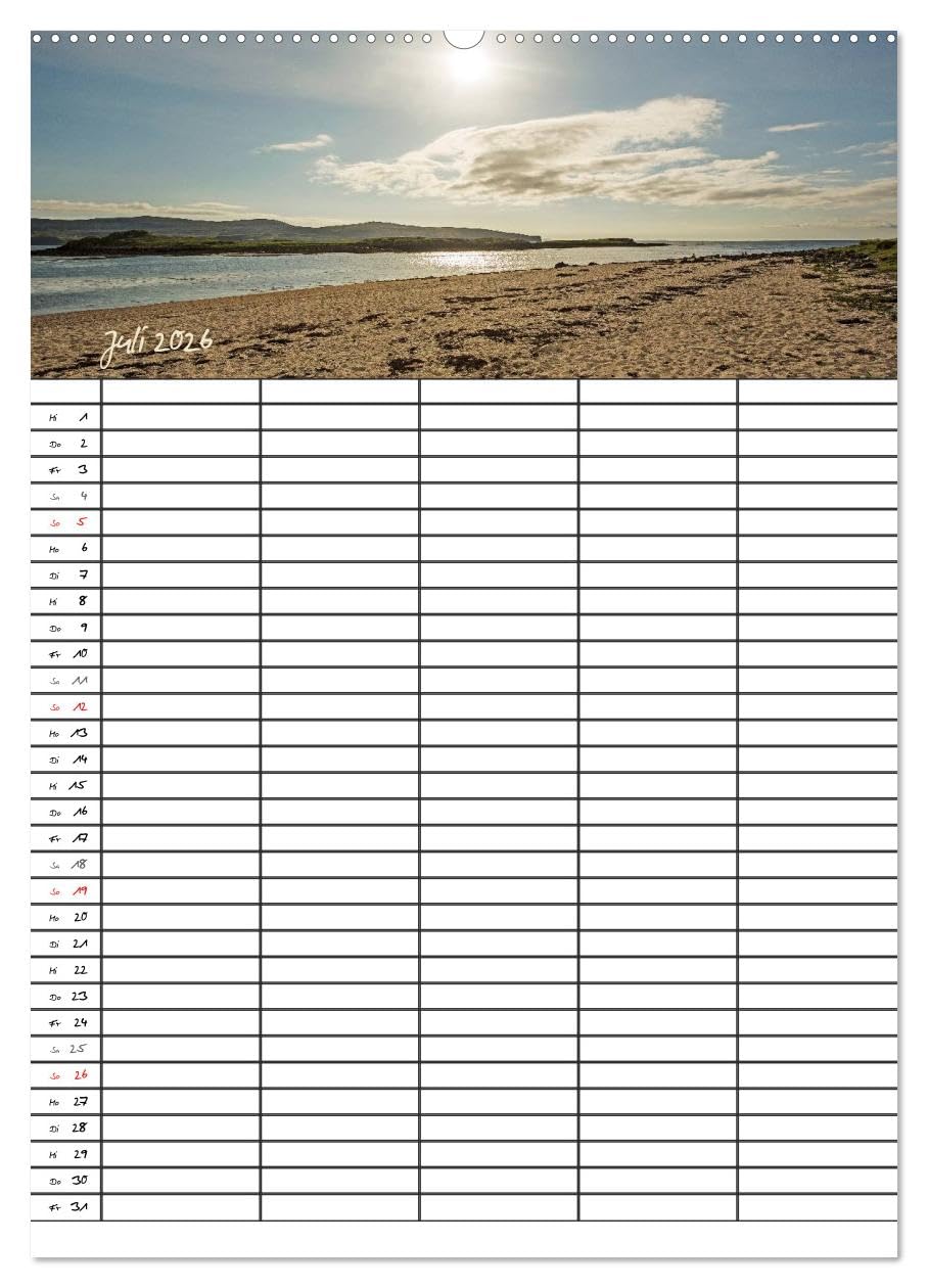 Isle of Skye - Schottlands Inseln - Familienplaner (hochwertiger Premium Wandkalender 2026 DIN A2 hoch), Kunstdruck in Hochglanz: Skye, die "Insel des ... zum Träumen und Genießen. (CALVENDO Orte)