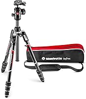 Vista 9 de Manfrotto MKBFRLA4B-BHM Befree Advanced 2N1 - Trípode de viaje con monopie, cerradura de palanca, bolsa de trípode, placa y cabeza esférica incluida