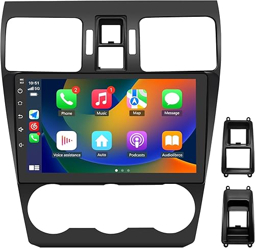 Radio de coche estéreo Android 12 para Subaru Forester WRX Impreza 2013 2014 2015, 9 pulgadas pantalla táctil 2G+32G unidad principal con
