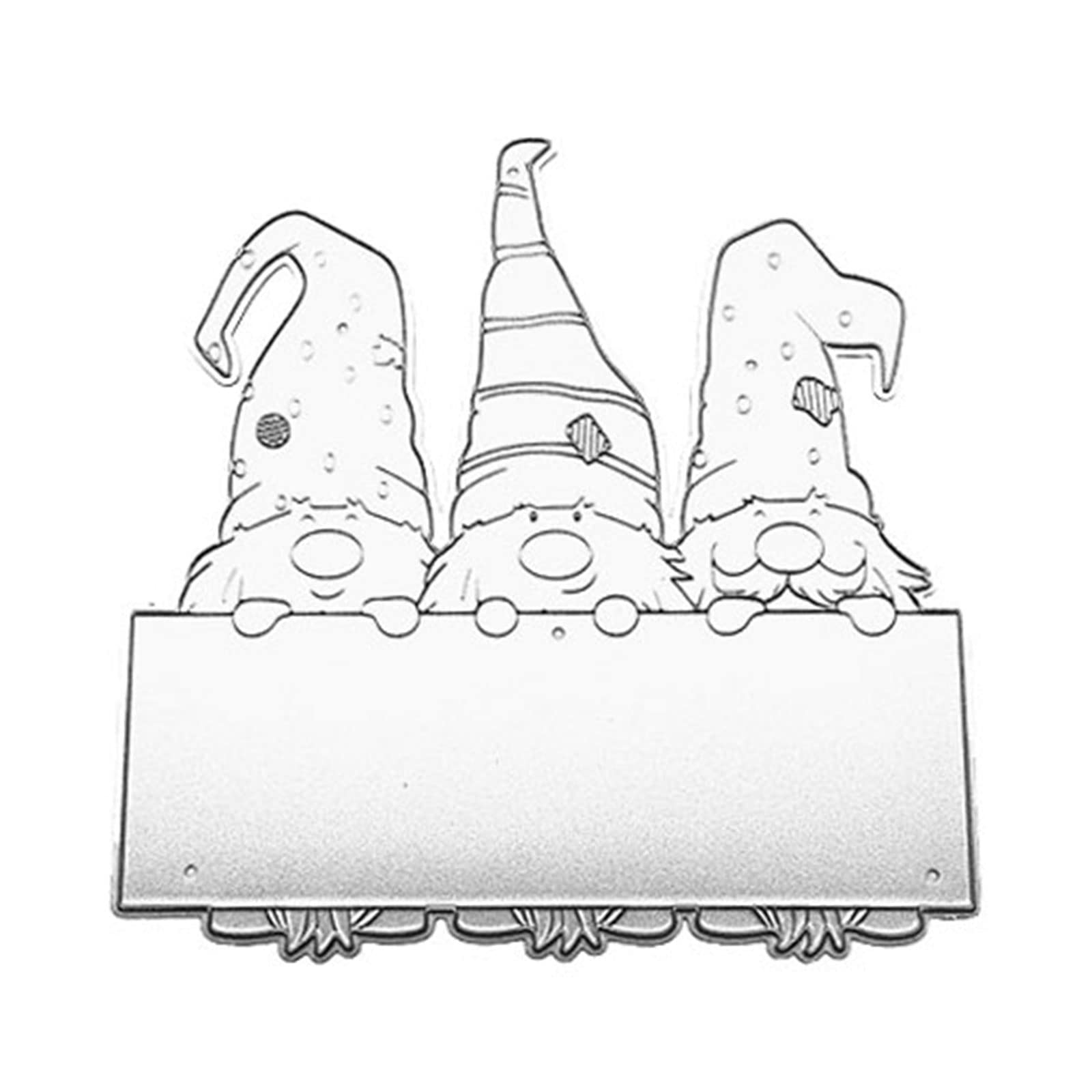 Xinsheinelry Christmas Gnomes Metal Cutting Dies Craft Carbon Steel Embossing Template Metal Stencils Scrapbooking for Card Die Embossing Stencil Template