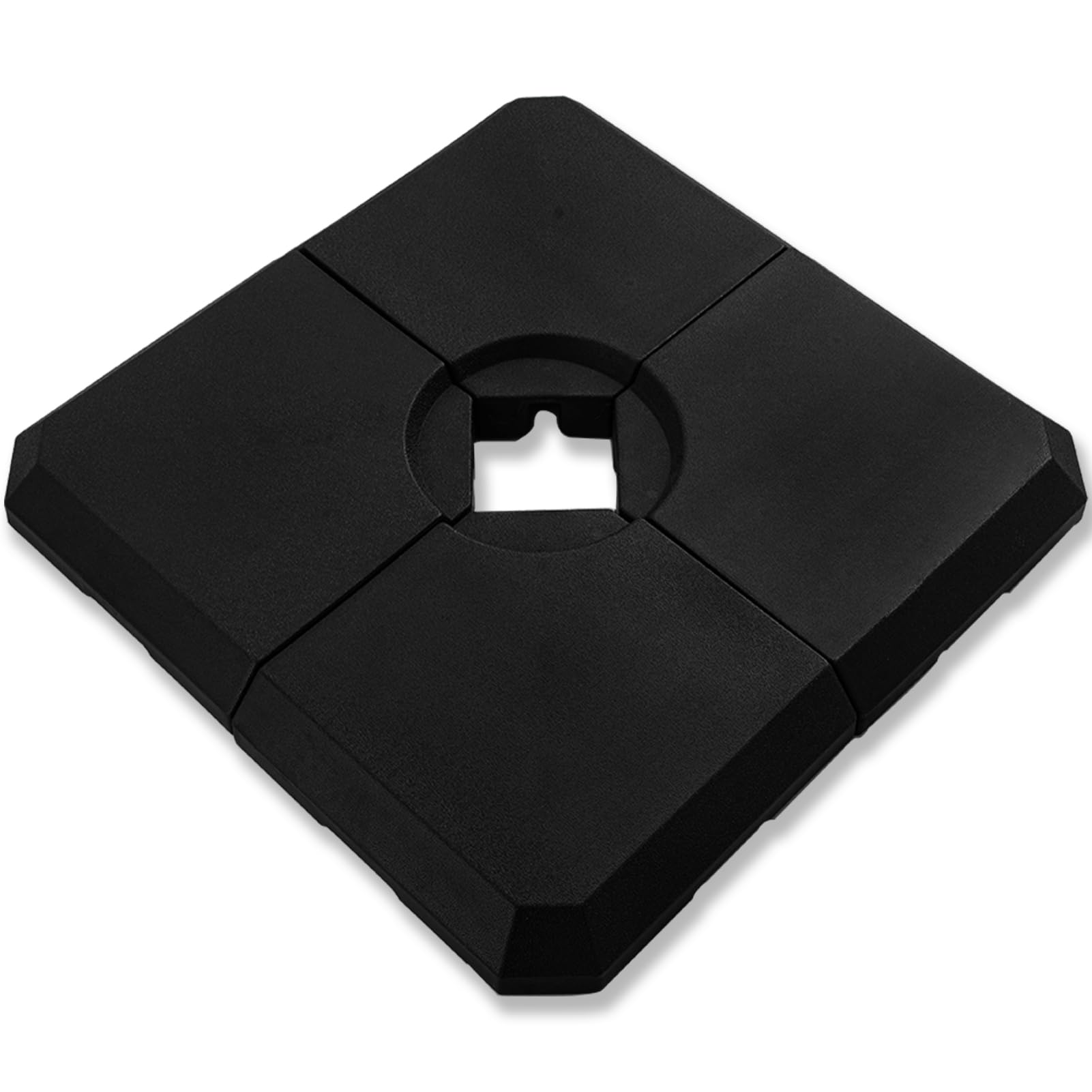 Derby Lastre Di Riempimento Per Base Ombrellone – Set 4 Pezzi Light, Riempibili Con Acqua E Sabbia, 50x50x7 Cm