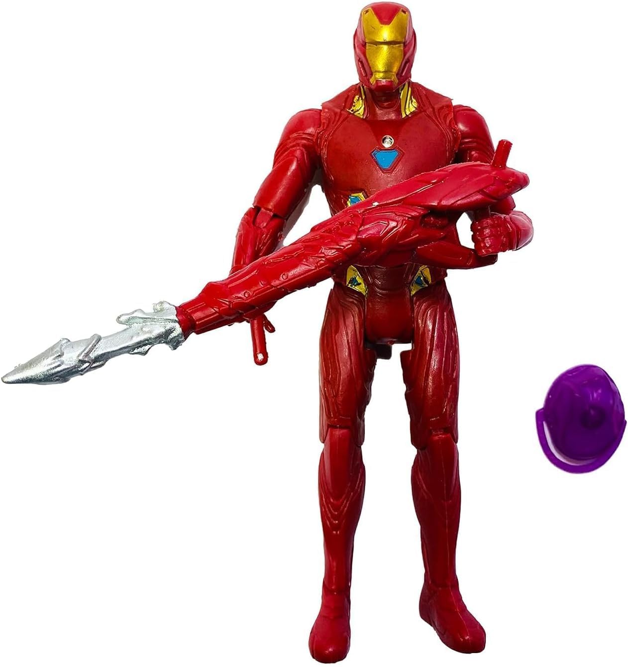 Gift Baba Marvel Iron Man Action Figure (15 Cm, Red), Toys For Kids Ages 3 And Up | Premium Playset With Led Light For Boys & Girls Best For Gifts/Decoration (Iron Man) (B0CYLZ6C7D) Amazon Price History, Amazon Price Tracker