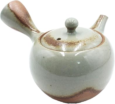 Japanese Traditional Kyusu Tokoname Ceramic Clay Green Tea Teapot Crafts with Lid Isshin haiyu maru kyusu