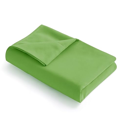 FLXXIE California King Flat Sheet - Brushed Microfiber Flat Sheet Only - Soft and Fade, Wrinkle-Free, Stain Resistance Flat Bed Sheet - Hotel Quality Top Sheet - (California King, Sage Green) - Green - California King