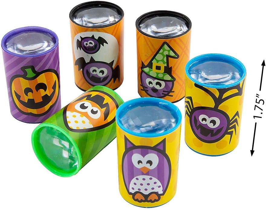 Fun Express Mini Halloween Prism (4dz) - Mini Prisms for Halloween - Trendy Space Prism - Valentine's Day Party Favors - Party Guests of All Ages -Toys - 48 Pieces
