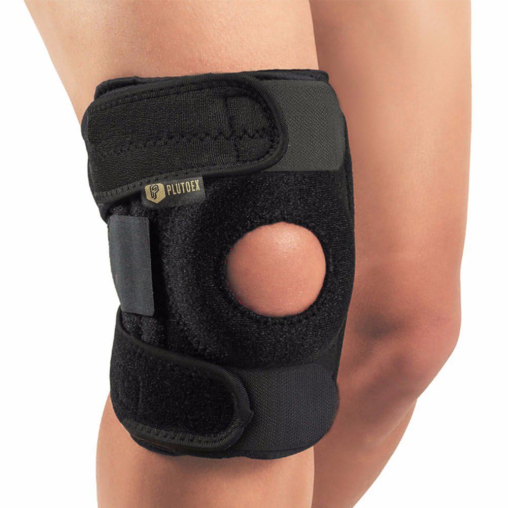 Plutoex Knee Cap Support Brace, Open Patella Stablizer with Adjustable Strapping & Extra Thick Breathable Sleeve (1 Pc) (B0CDPLCD5G) Amazon Price History, Amazon Price Tracker