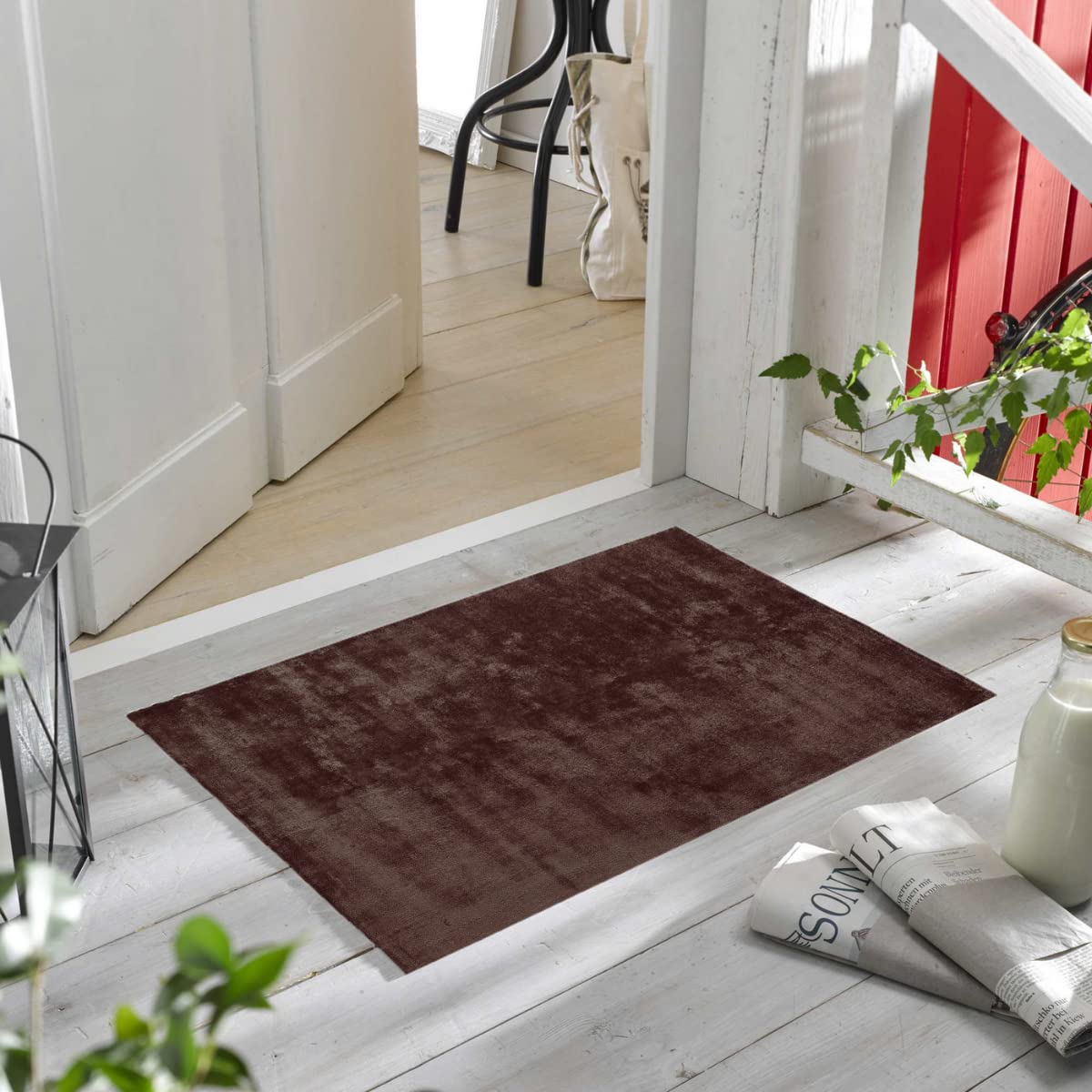 Buy Hometail Soft Anti-Slip Velvet Doormat Water Absorbent