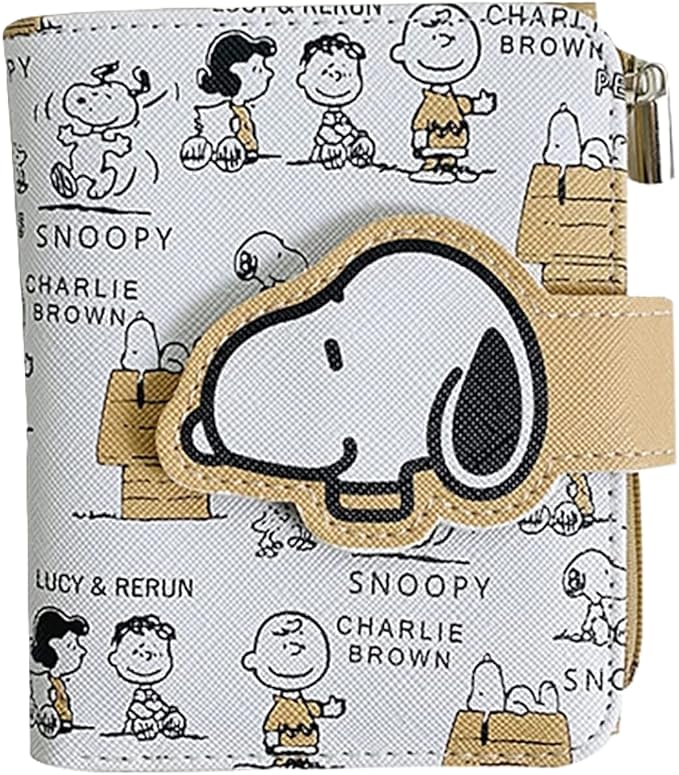 Snoopys Cartoon Dog Character Themed Coin Purse Wallet