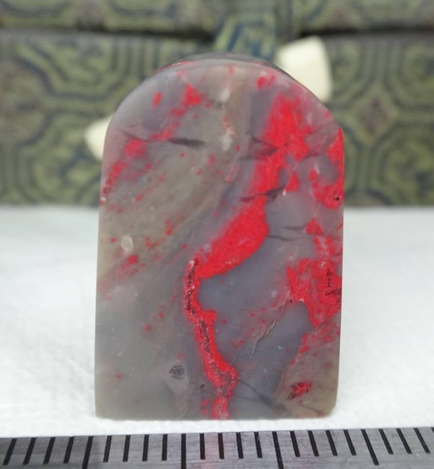 鶏血石 棒状 石 篆刻印材 印鑑素材 鶏血石 棒状 石 篆刻印材 印鑑素材