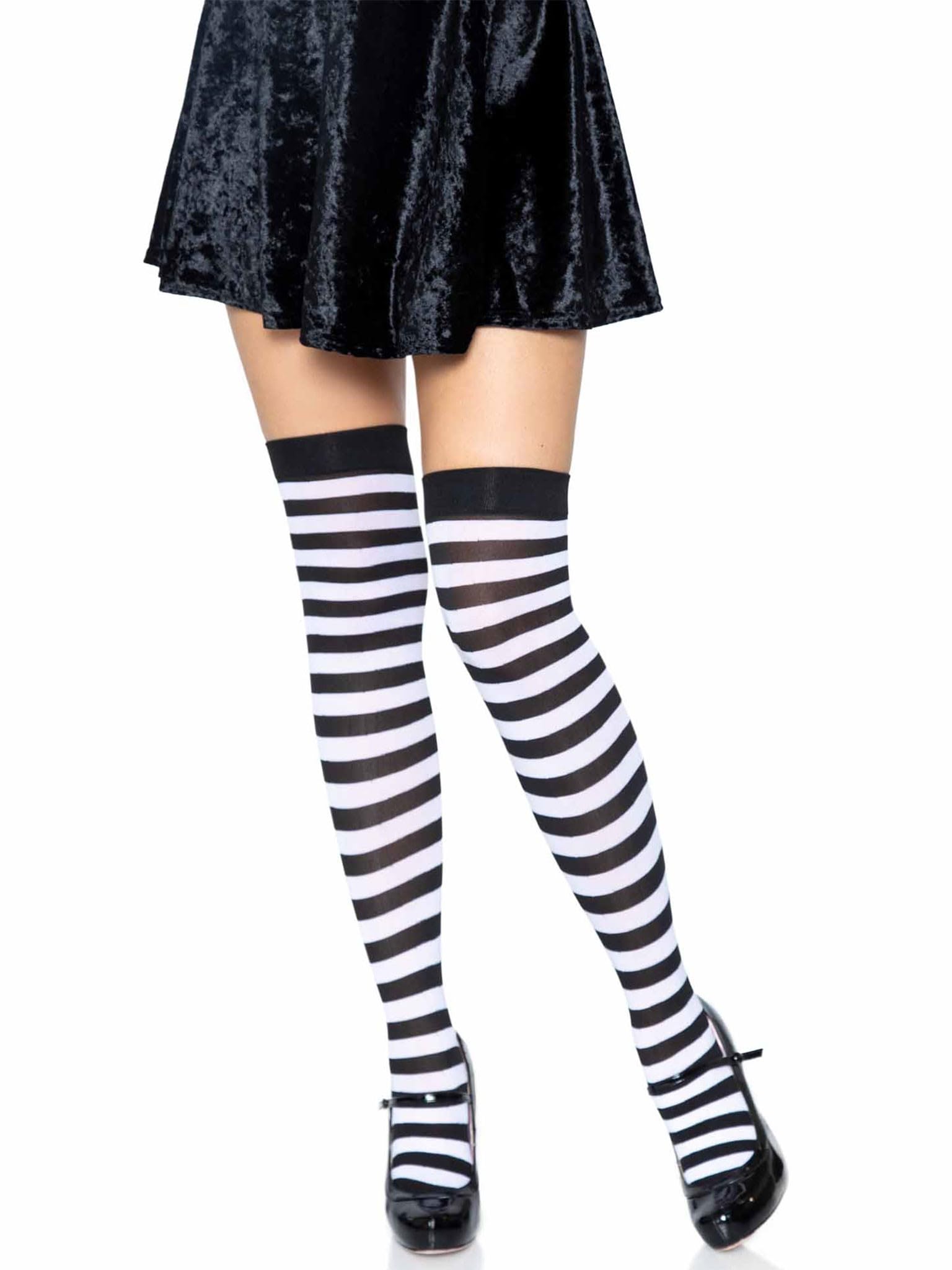 Women's Nylon Striped Stockings