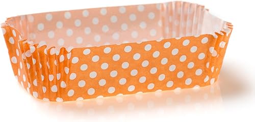 Miniatura 8 de Restaurantware Panificio - Tazas para hornear de 4 onzas, 200 forros estriados para cupcakes, listos para horno, congelables, de papel naranja,