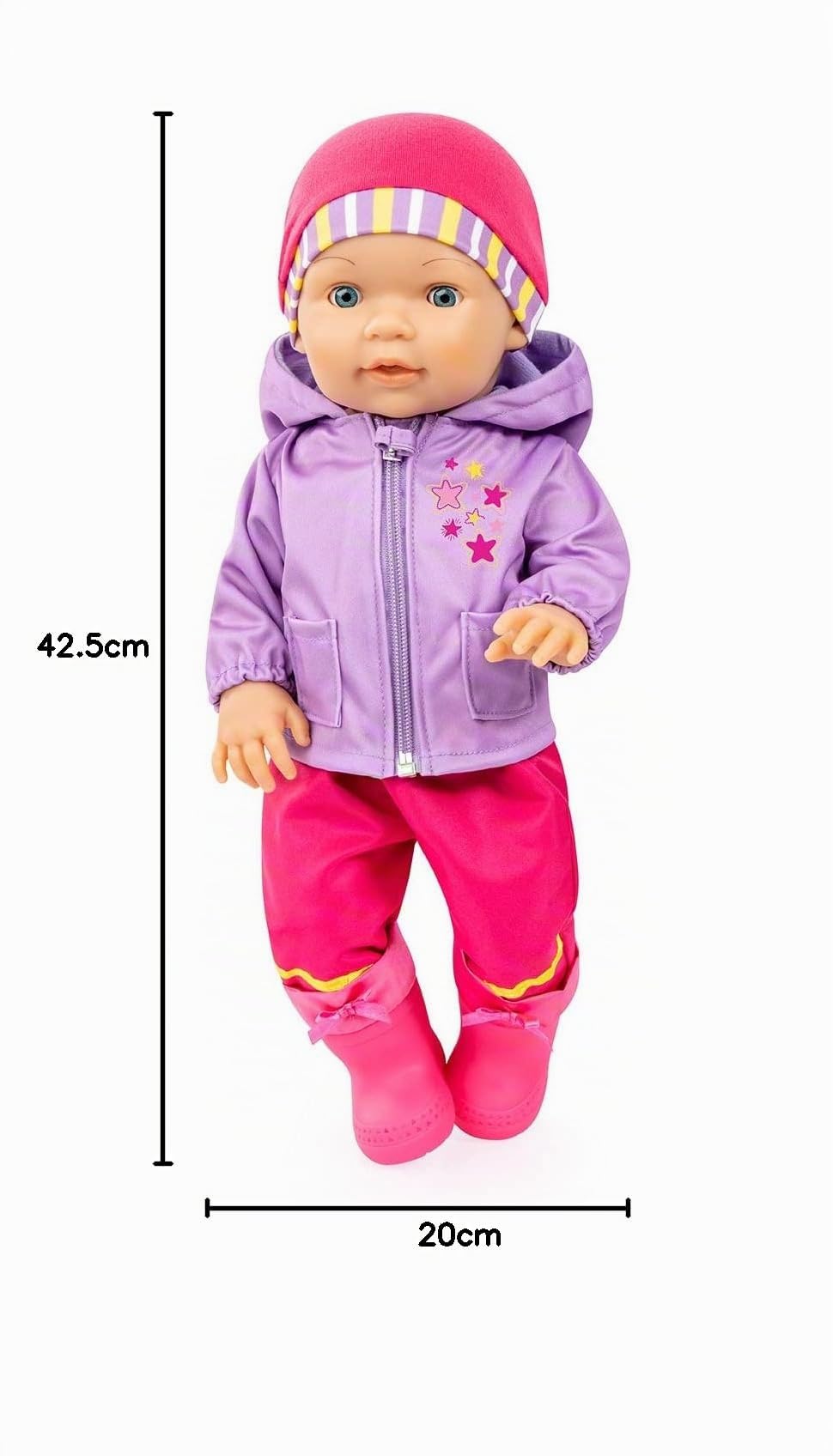 Bayer Design Puppenkleidung, mehrteilige Regenkleidung, Puppenzubehör