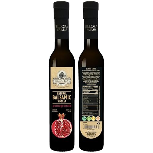 Miniatura 4 de Ellora Farms, Paquete combinado de crema de vinagre balsámico con infusión de granada, granada, frambuesa, totalmente natural, sin aditivos,