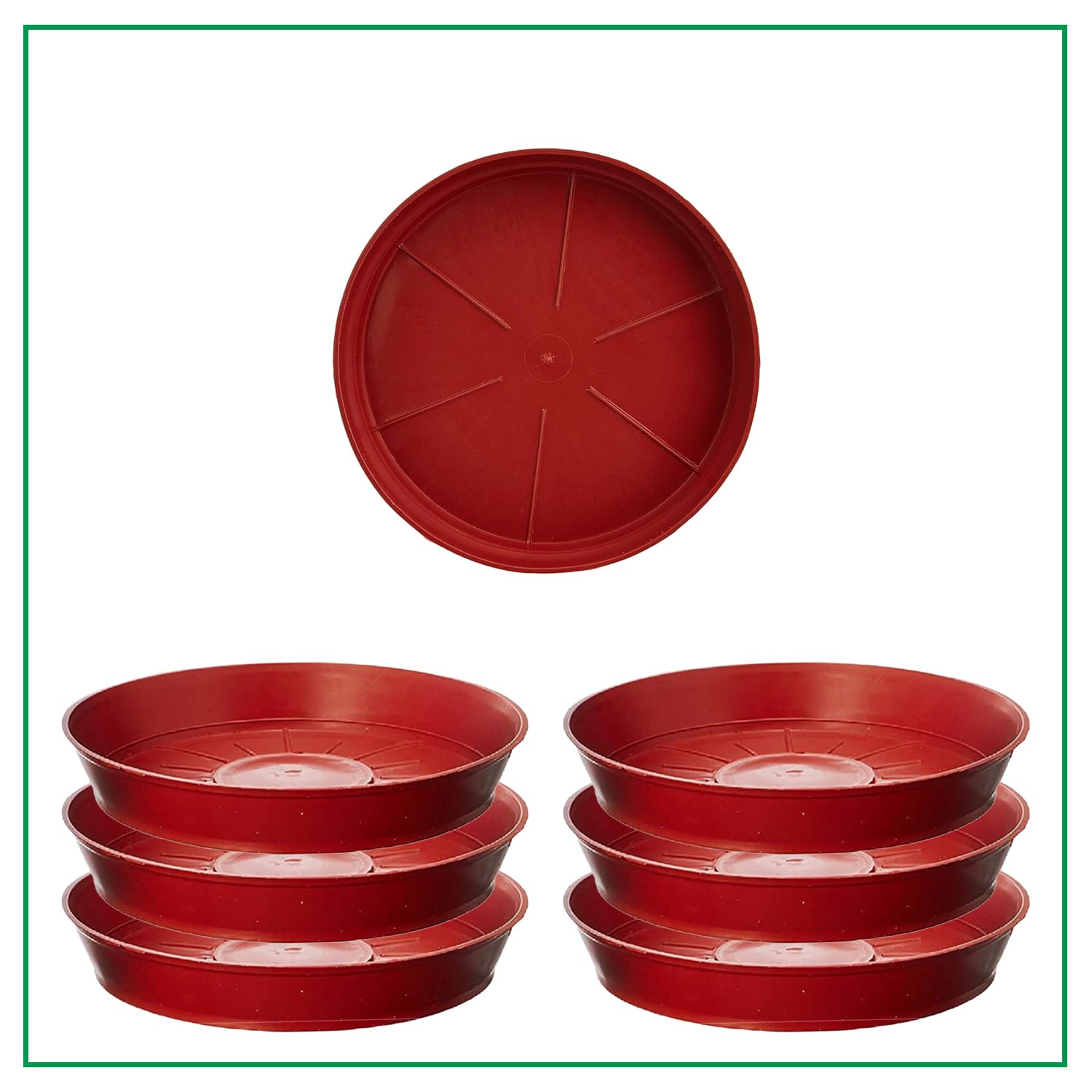 CINAGRO Plant Saucer (8 Inch - Pack of 6) Heavy Duty Plastic Plant Water Tray, Planter Drip Trays for Pot, Flower Saucers for Indoors (B0CS34S2PF) Amazon Price History, Amazon Price Tracker