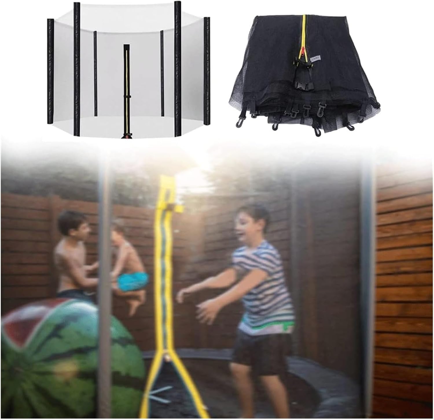 Trampoline Safety Net Replacement Trampoline Safety Net for Outdoor Circular Garden Trampoline, Net Only