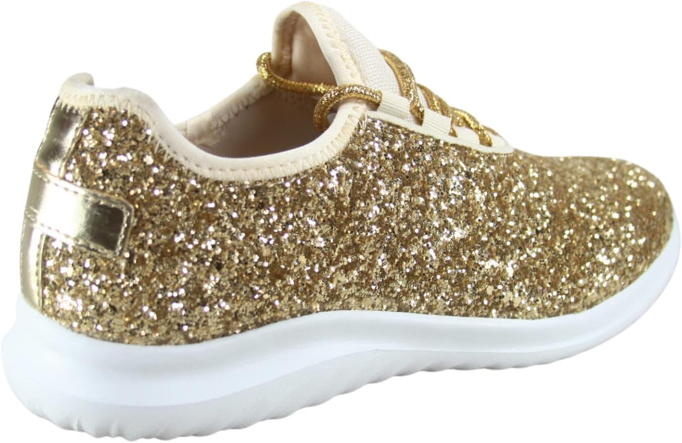 TZ Lotus-08 Women's Comfort Slip On Fashion Color Glitter Walking Runing Flat Heel Sneakers Shoes - Image 4