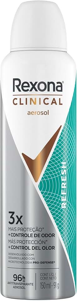 Rexona Clinical Aerossol Refresh 96H 150Ml