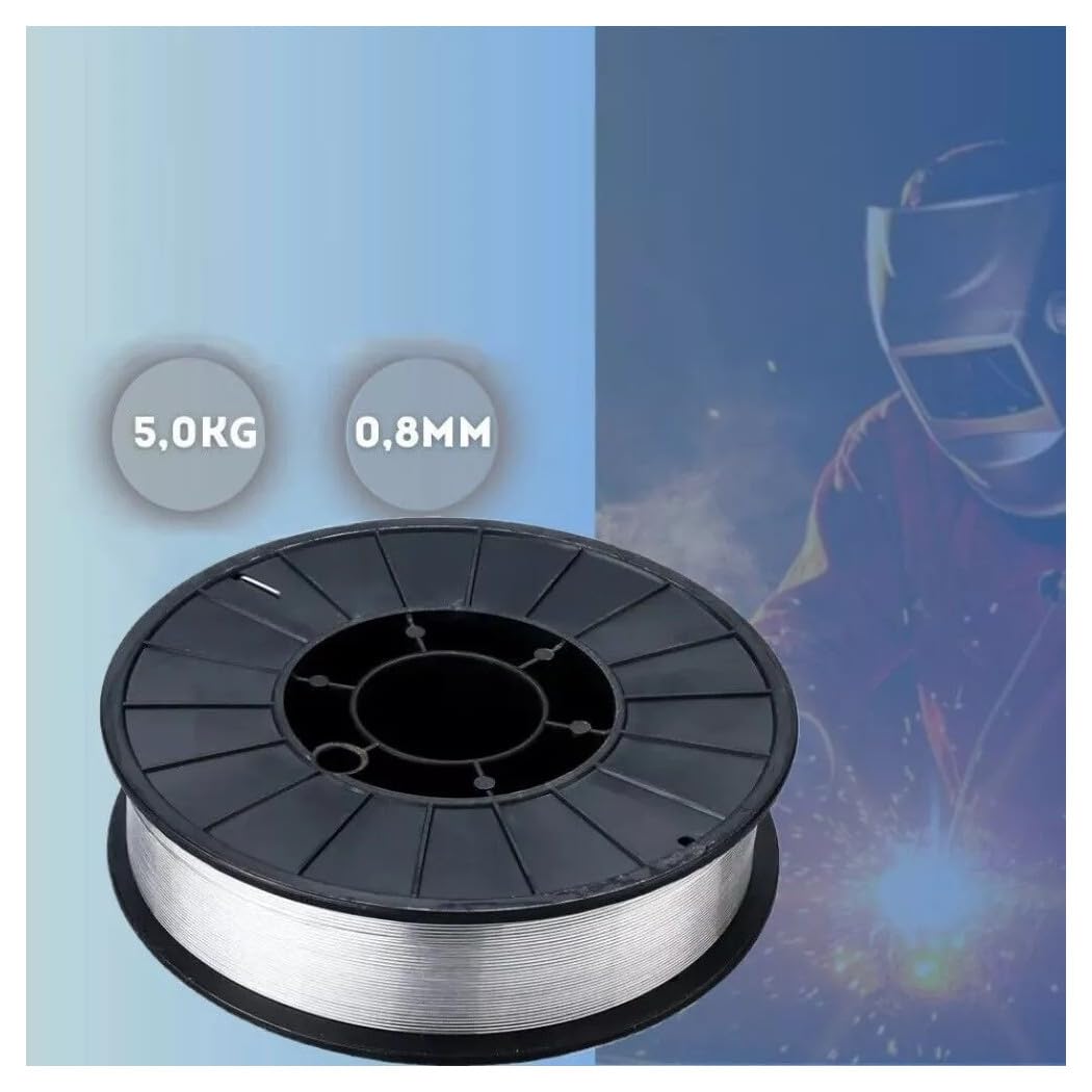 Trade Shop - Filo Animato per Saldatrice Mig Filo Continuo No Gas Bobina 5 kg 0.8 Mm E71t-gs -