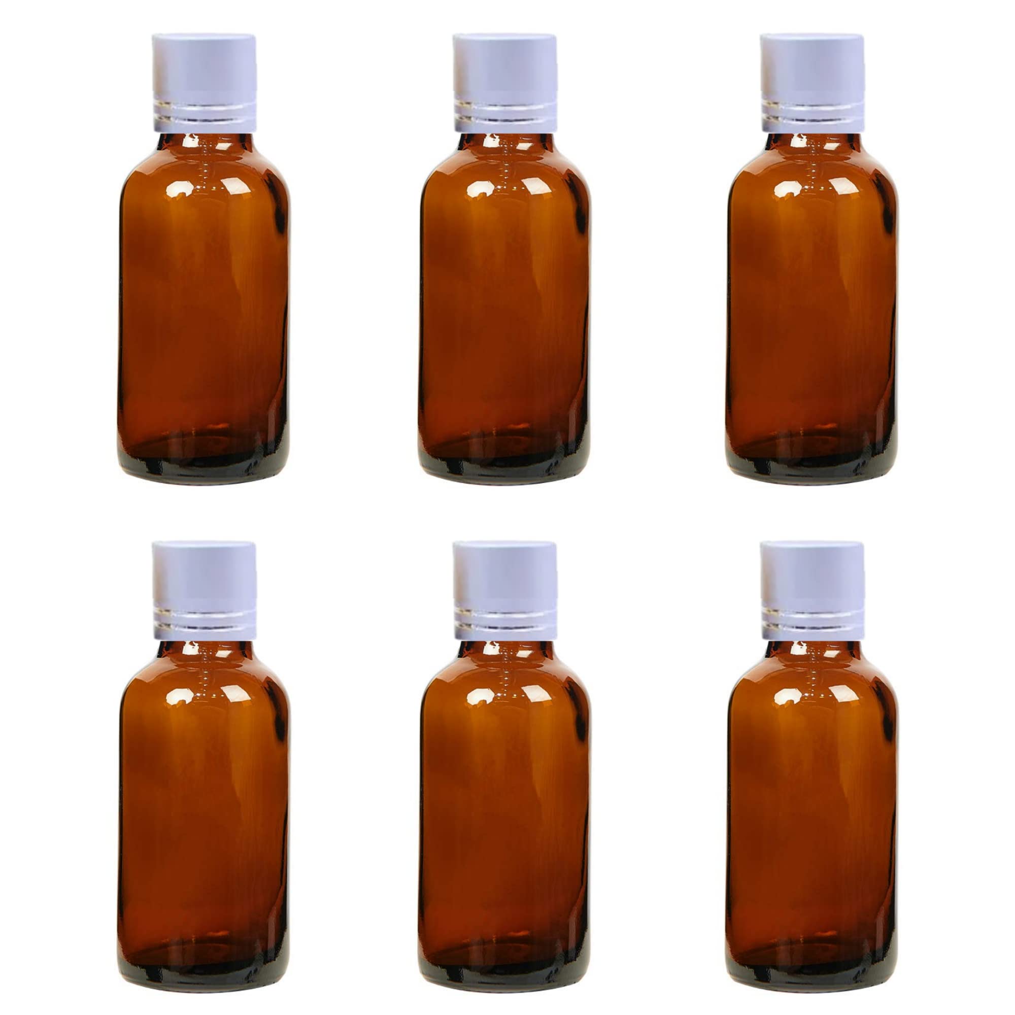 Devinez (Pack of 6) Multipurpose Refillable Amber Color Round Glass Bottle, 30 ml with Silver Cap and V Drop Nozzle for Cosmetics, Serum, Essential Oils, Blends, Skin Care, Travel, Toners & DIY-image-20