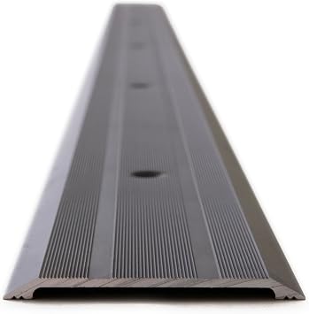 Aluminum Thresholds 7 Inch Black/Silver - Residential/Commercial use Saddle/Handicap Easy Installing and Accessible/Fire Proof Rated... Black, Extension 48