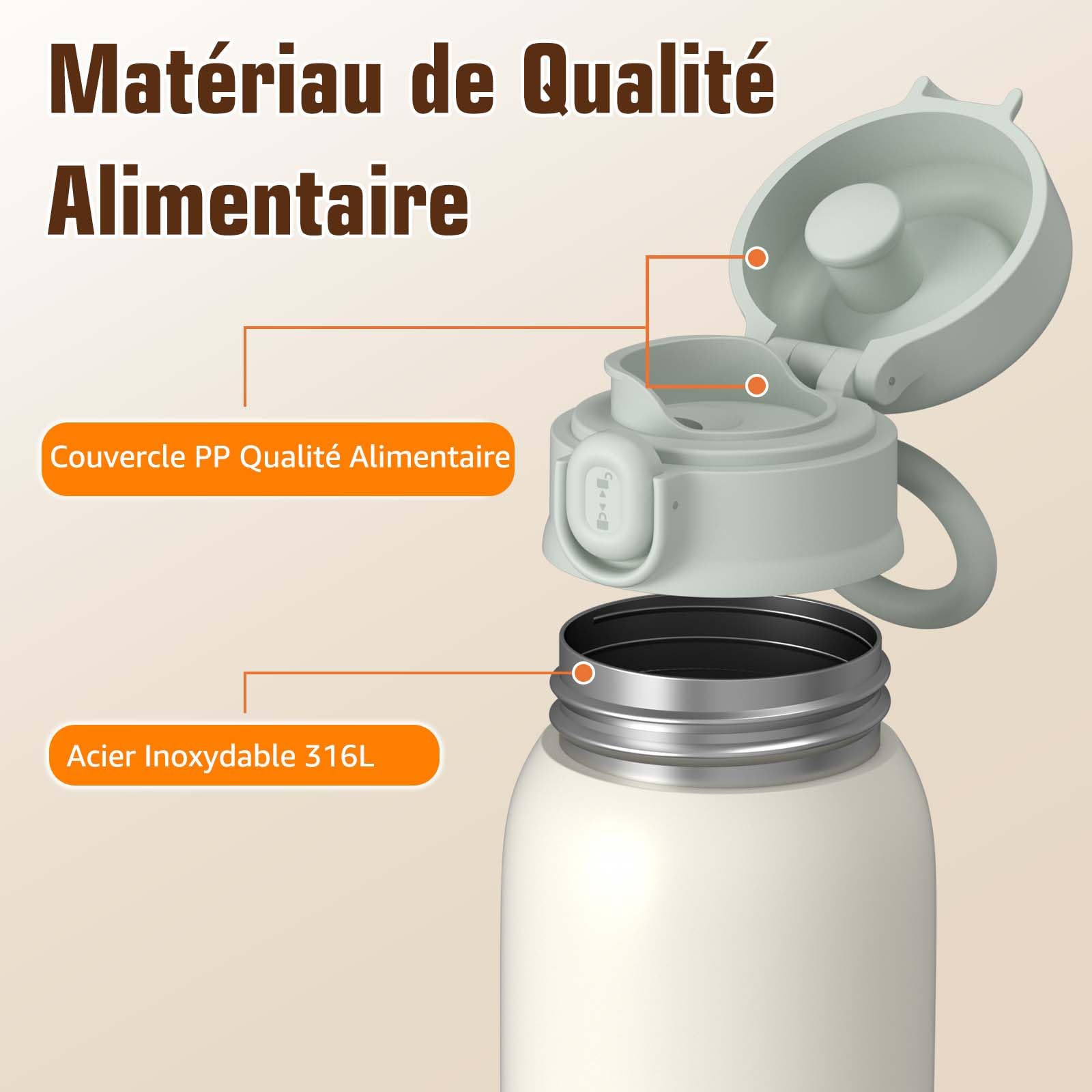 Chauffe Biberon Nomade pour Lait Maternel, Préparation pour Nourrissons ou Eau - Capacité de 385 ml, 100W Chauffage Rapide et Contrôle Précis de la Température Chauffe-Biberon