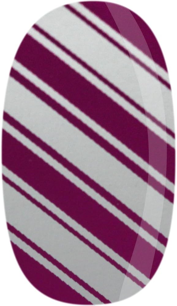 Skinz Nail Decals 24 Count Silver and Pink Stripes