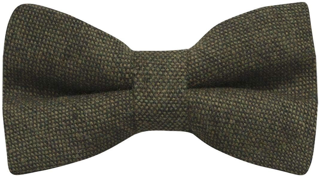 Highland Weave Forest Green Bow Tie