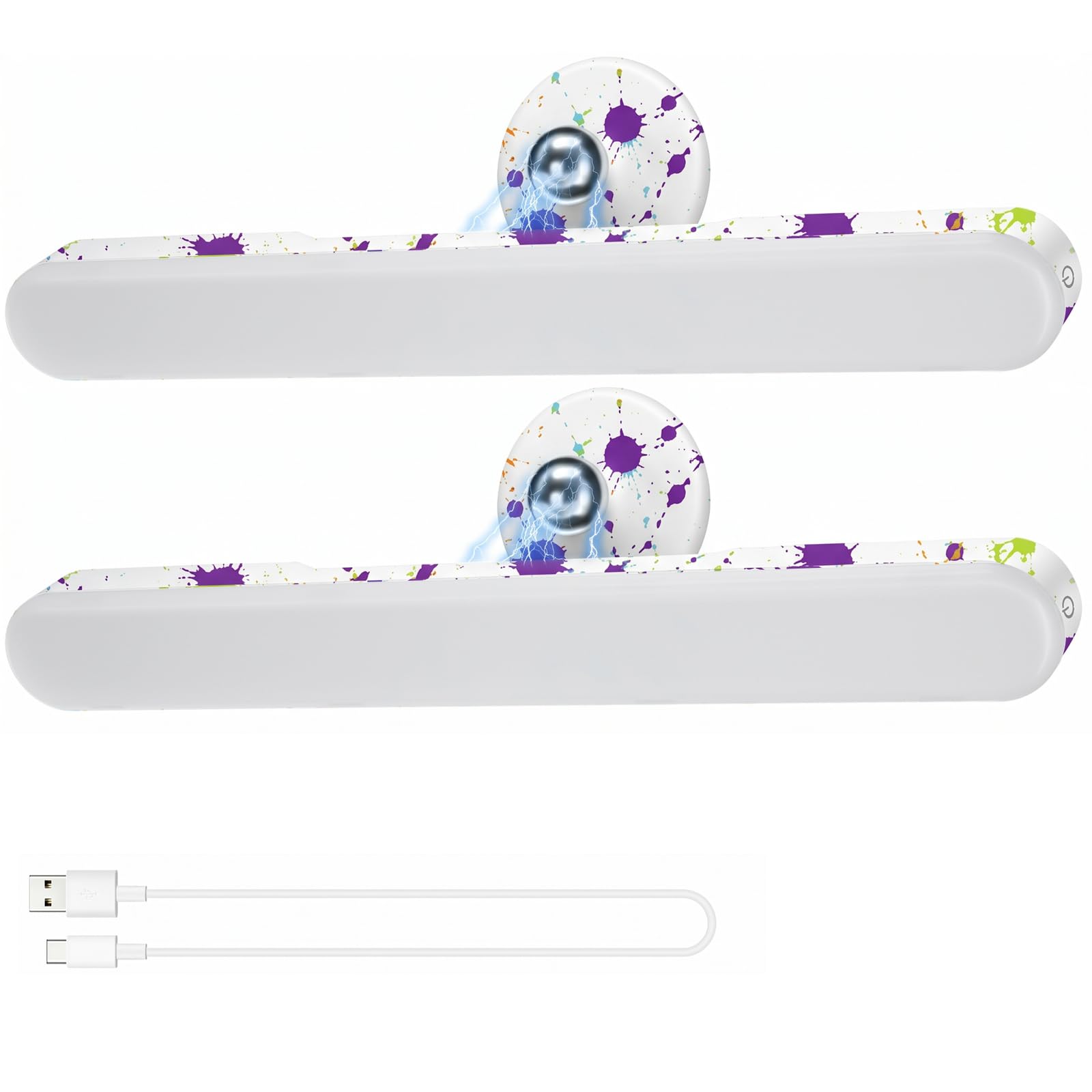 Rinfency LED schminktisch beleuchtung, Dimmbar Make up Licht für Schminktisch Lampe, 4000mAH Wiederaufladbar Spiegel Beleuchtung Ohne Kabel, Tragbare Abnehmbare 360°Drehung Spiegellampe Badezimmer