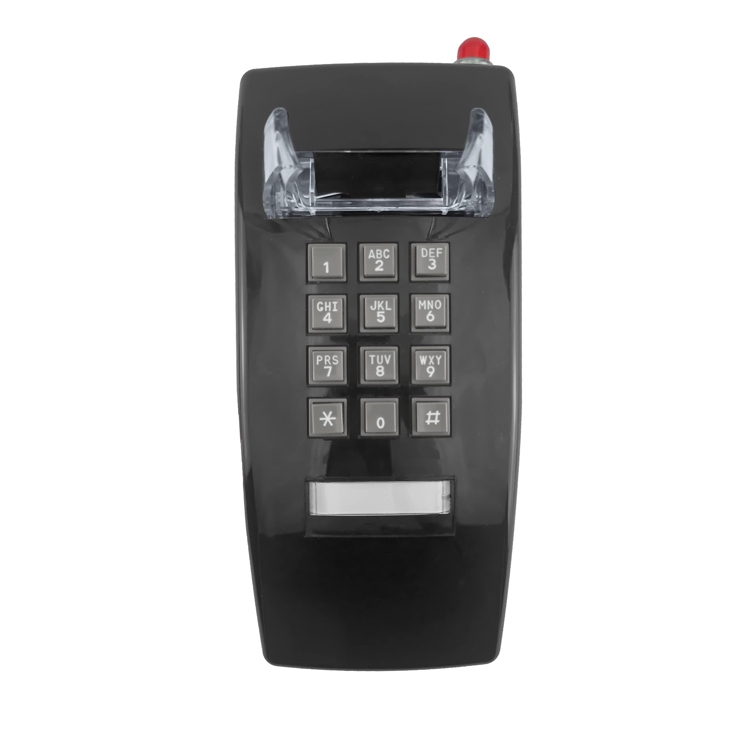 Opis WallFon Cable in Schwarz : Kabelgebundenes Nostalgie Wandtelefon für echte Retro Liebhaber