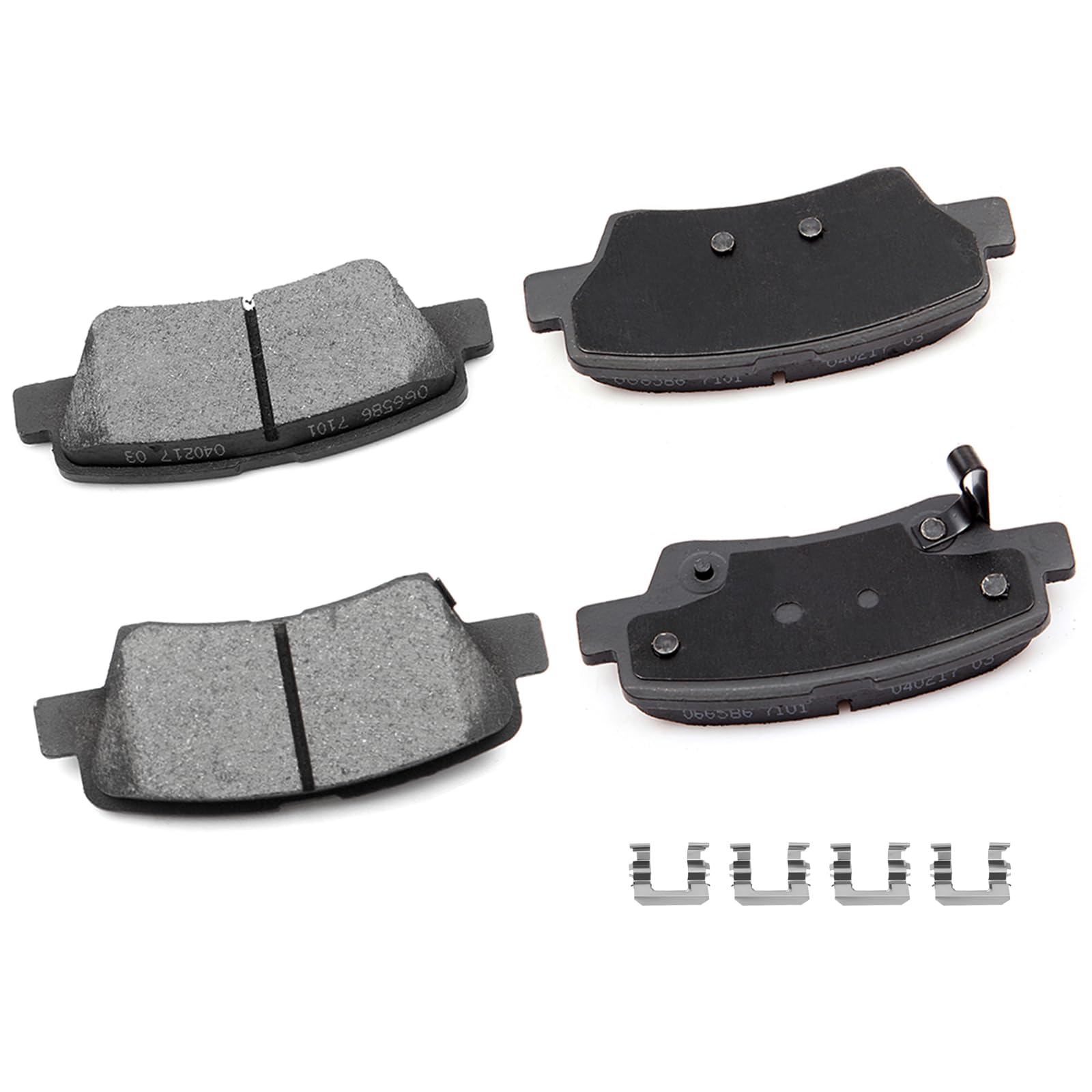 cciyu D1445 Ceramic Rear Brake Pad Set